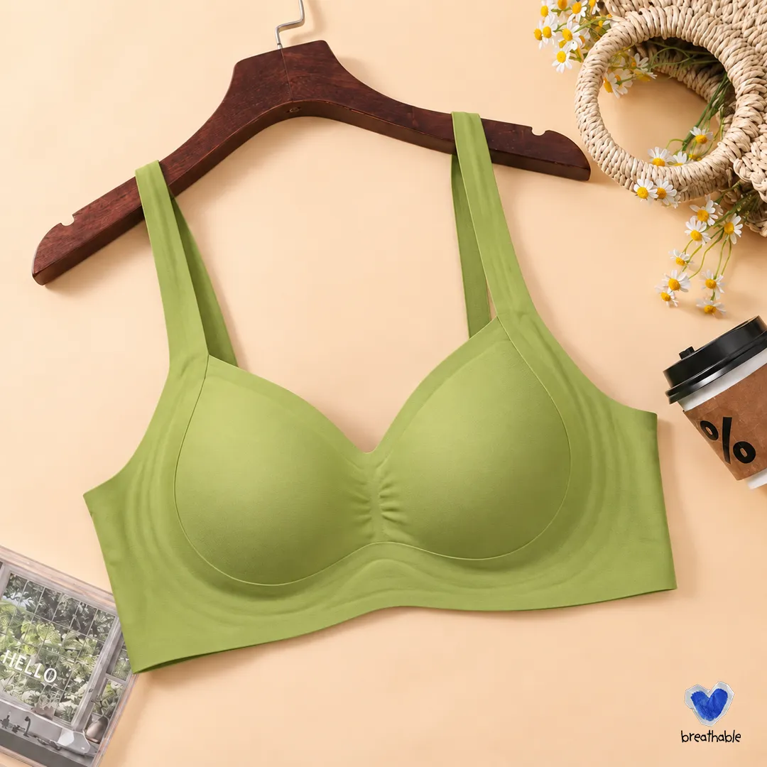 Breathable Seamless Minimizer Bra