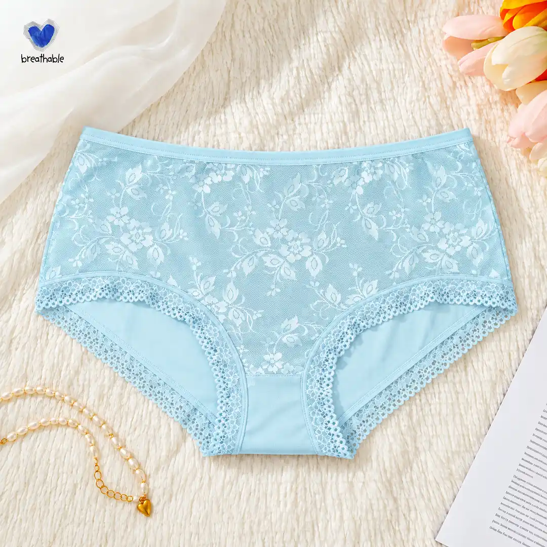 Breathable Luxe Floral Lace Panty