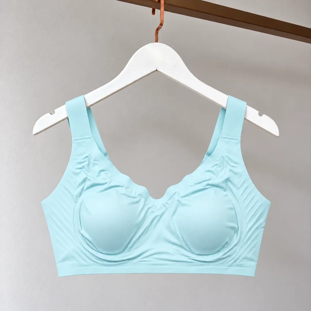 Breathable V-Neck Light Padded Seamless Bra