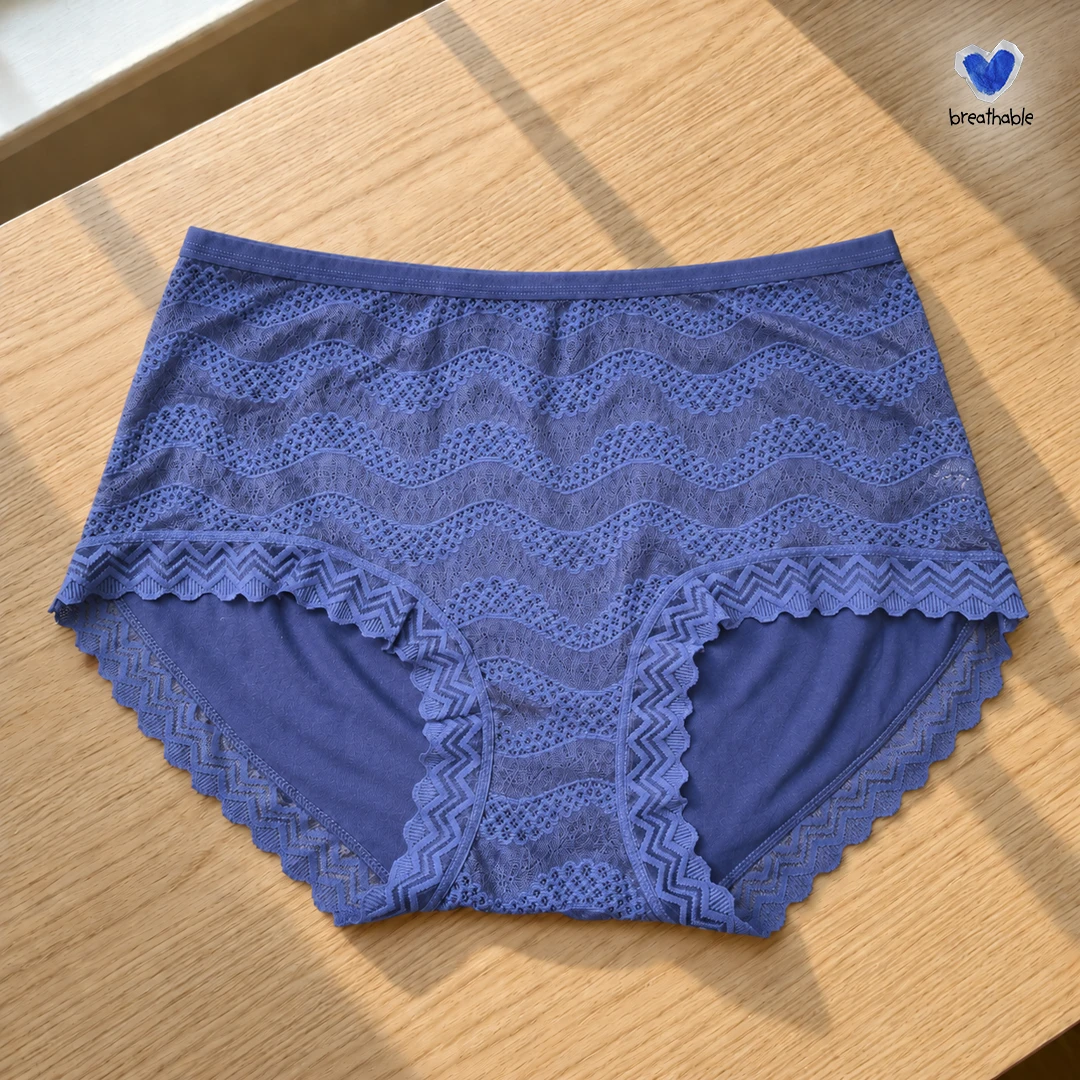 Breathable Luxe Lace High-Waist Comfort Brief