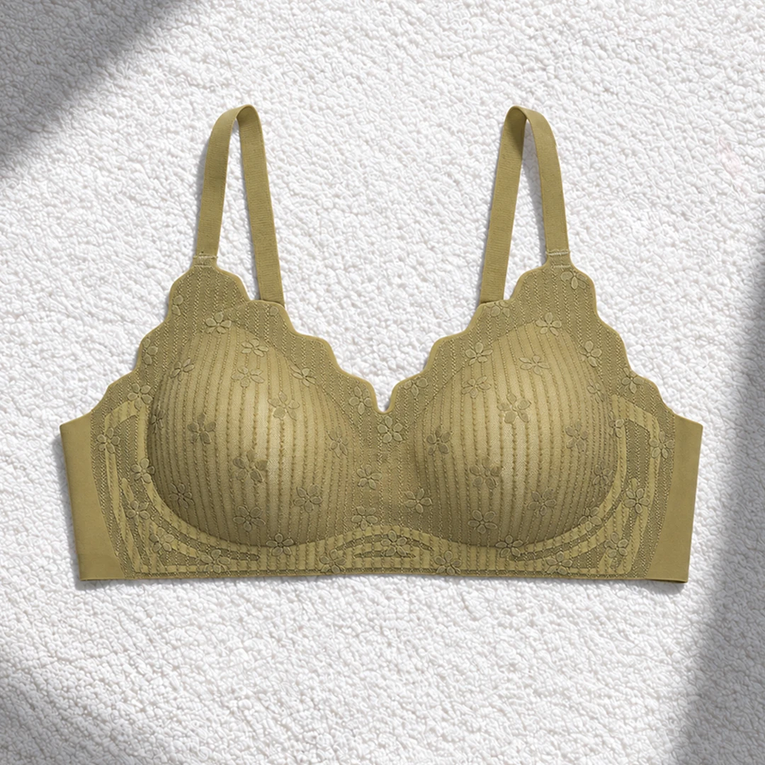 Breathable Luxe Seamless Floral Bra